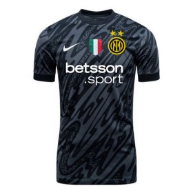 Günstige Fußballtrikots Inter Mailand Torwart 2024-25 Schwarze Kurzarm